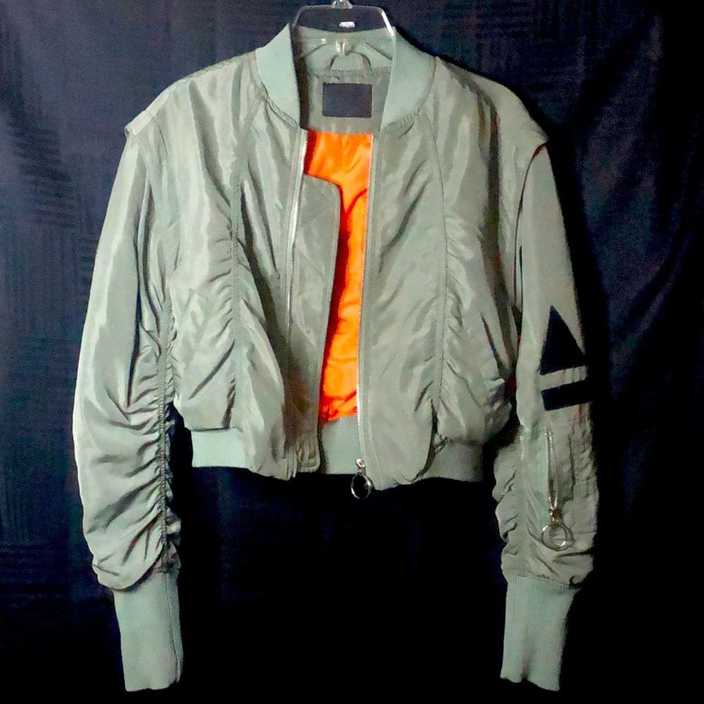 Army Green Bomber Jacket
